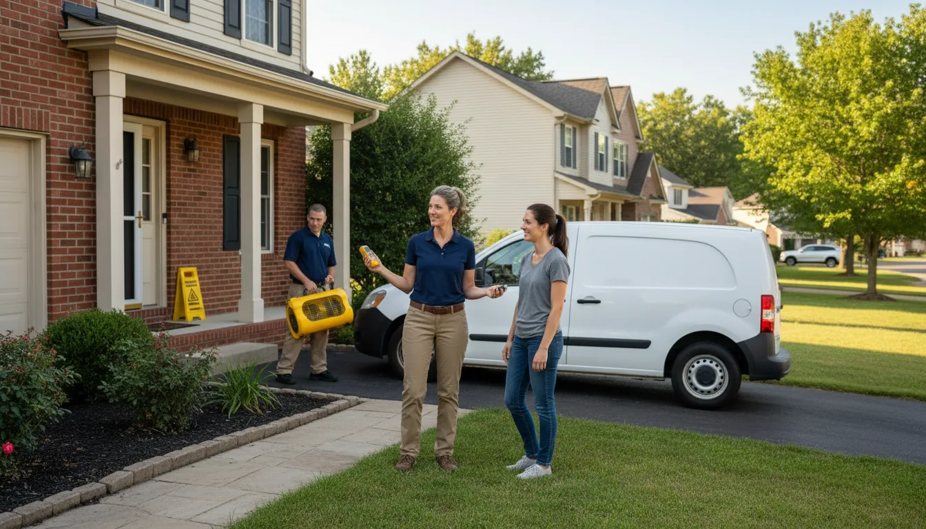 Residential water damage restoration in Western Springs, IL